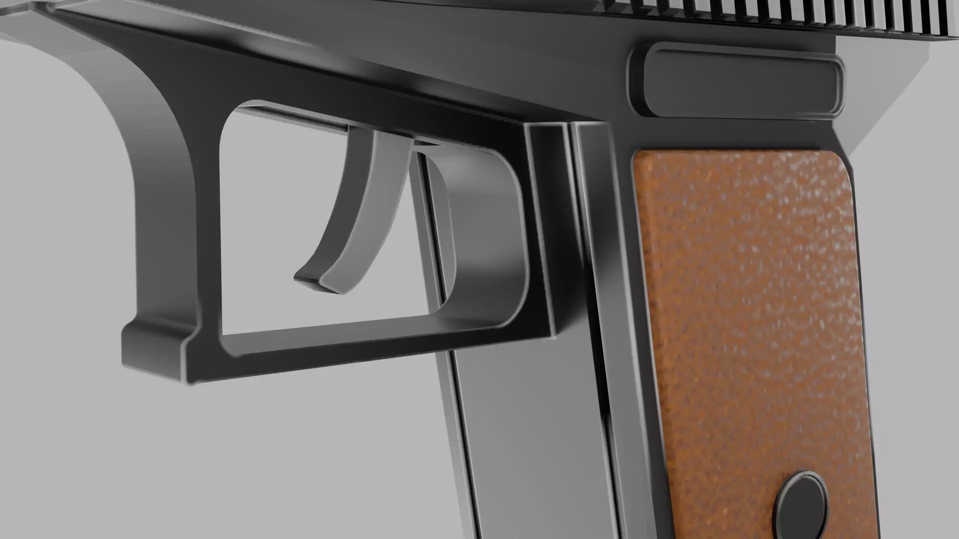 MID POLY GUN MODEL  Low-poly 3D model_6