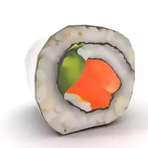 Realistic Sushi Roll Model Pack Low-poly 3D model 7