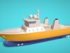 Low Poly Marine Supply Vessel Ship Model 1 Low-poly 3D model_2