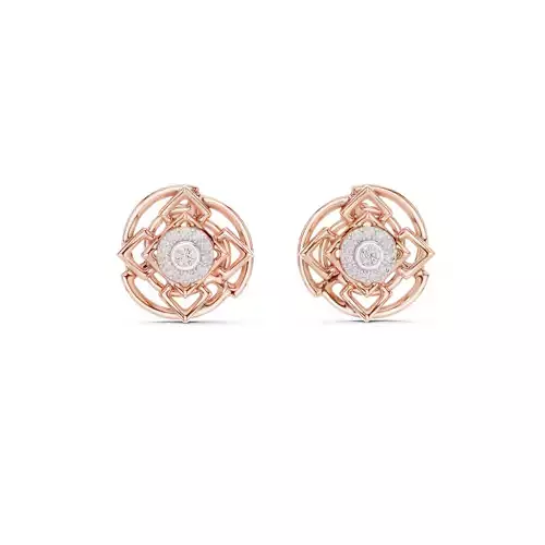 Round Diamond Stud Earring 3DM STL Video