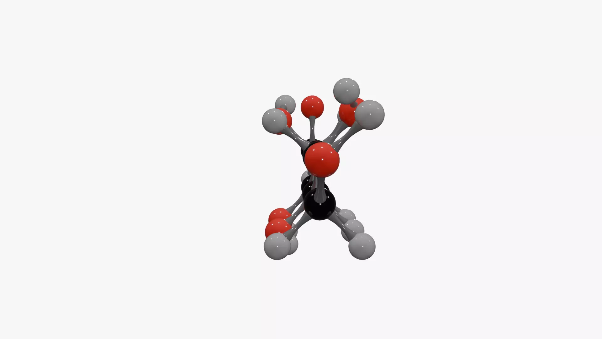 Glucose Molecule Low-poly 3D model_3