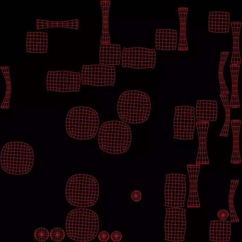 Glucose Molecule Low-poly 3D model_9