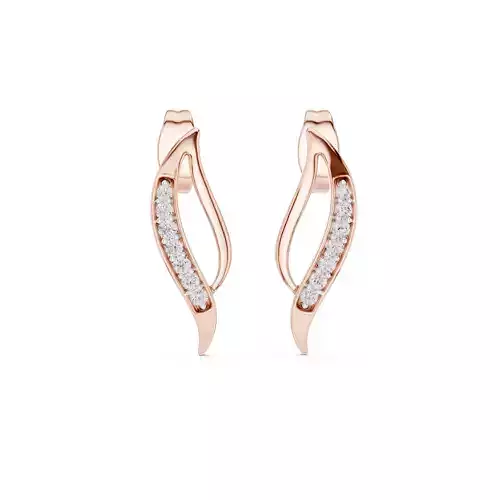 Round Diamond Dainty Earring 3DM STL Video