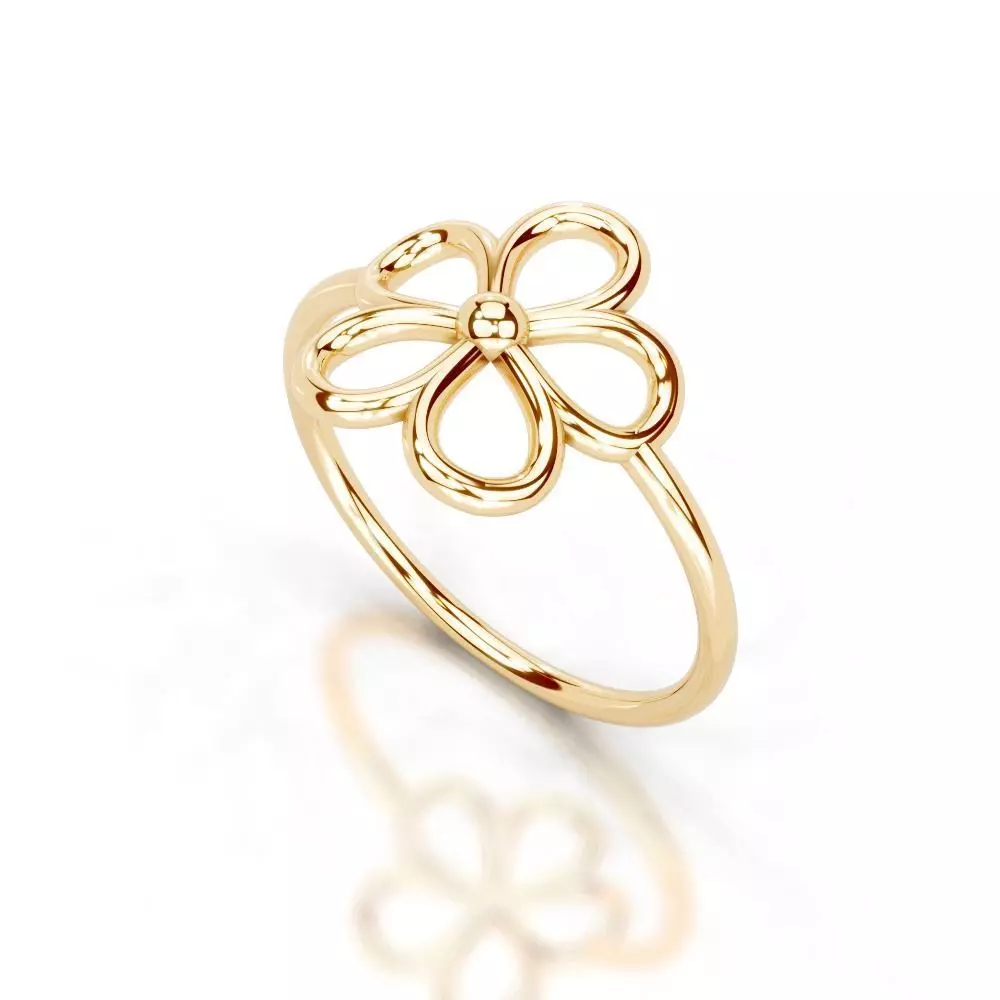 Slim 14K Ring Under 3 Grams US Size 7 Rhino 3DM STL 3D print  3D print model_33