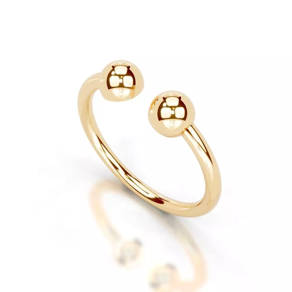 Slim 14K Ring Under 3 Grams US Size 7 Rhino 3DM STL 3D print  3D print model_7