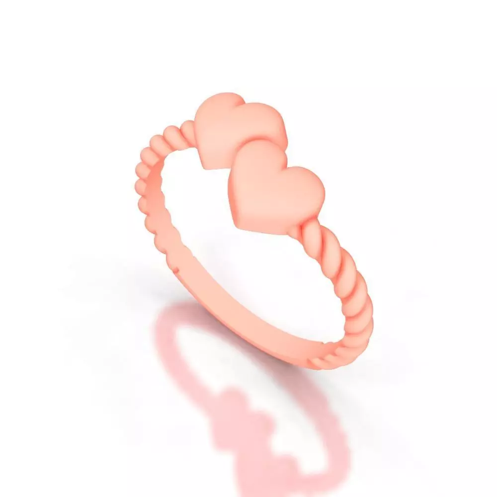 Slim 14K Ring Under 3 Grams US Size 7 Rhino 3DM STL 3D print  3D print model_10