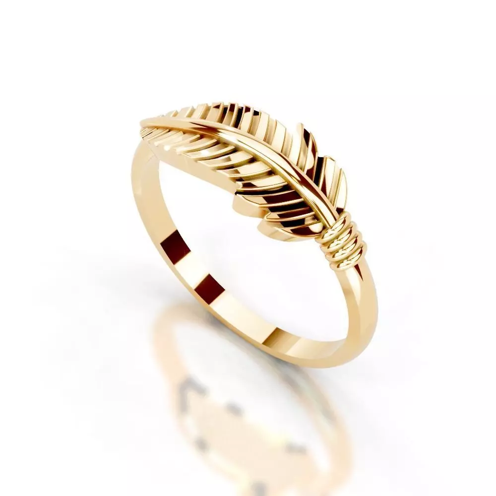 Slim 14K Ring Under 3 Grams US Size 7 Rhino 3DM STL 3D print  3D print model_27