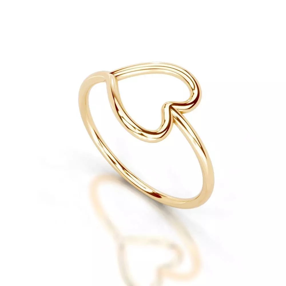Slim 14K Ring Under 3 Grams US Size 7 Rhino 3DM STL 3D print  3D print model_15