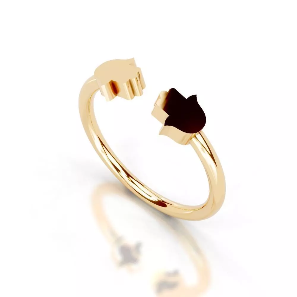 Slim 14K Ring Under 3 Grams US Size 7 Rhino 3DM STL 3D print  3D print model_5