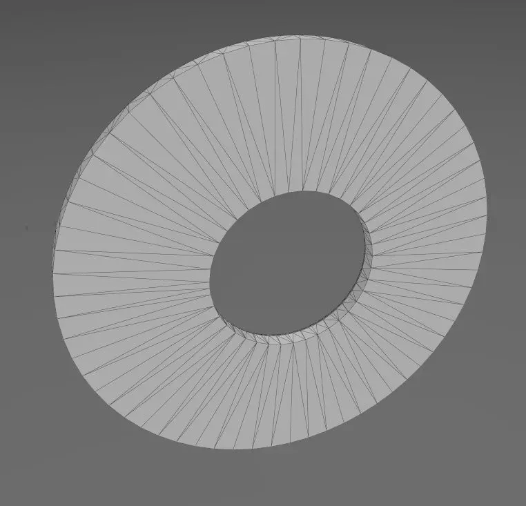 Concentric rounded loops modern ceiling rosette and wall art 3D print model_13