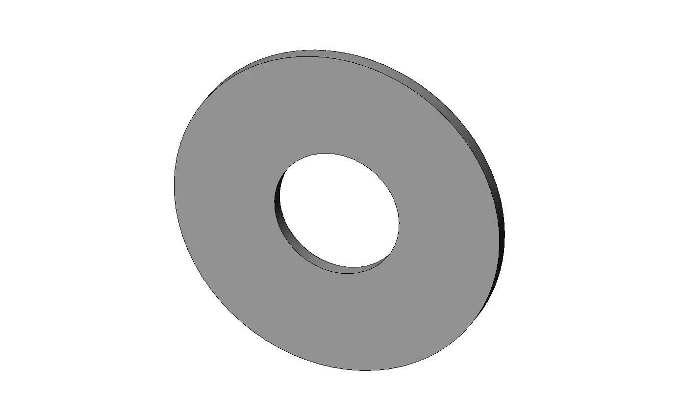 Concentric rounded loops modern ceiling rosette and wall art 3D print model_4