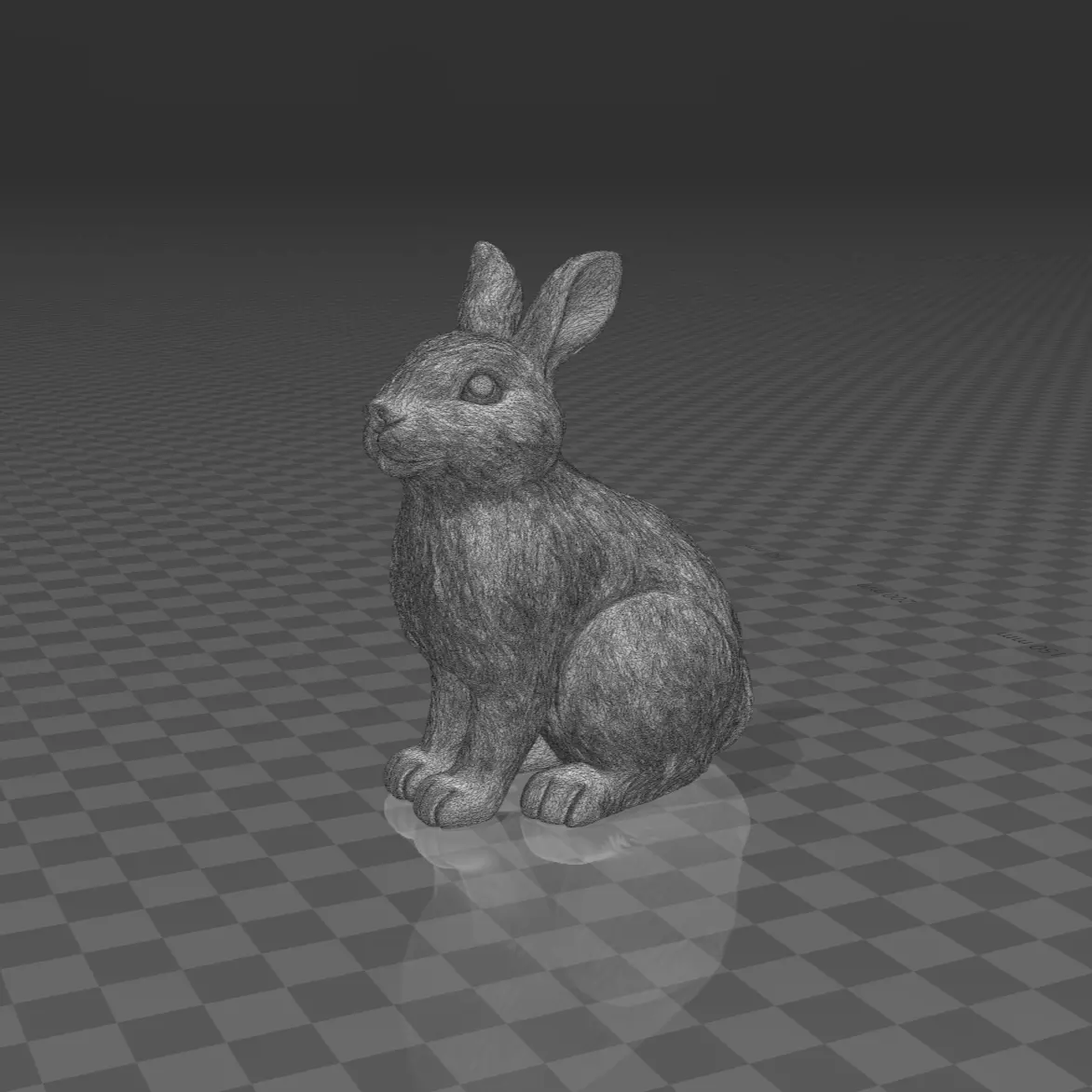3D Sculpting a Realistic Rabbit 3D print model_6