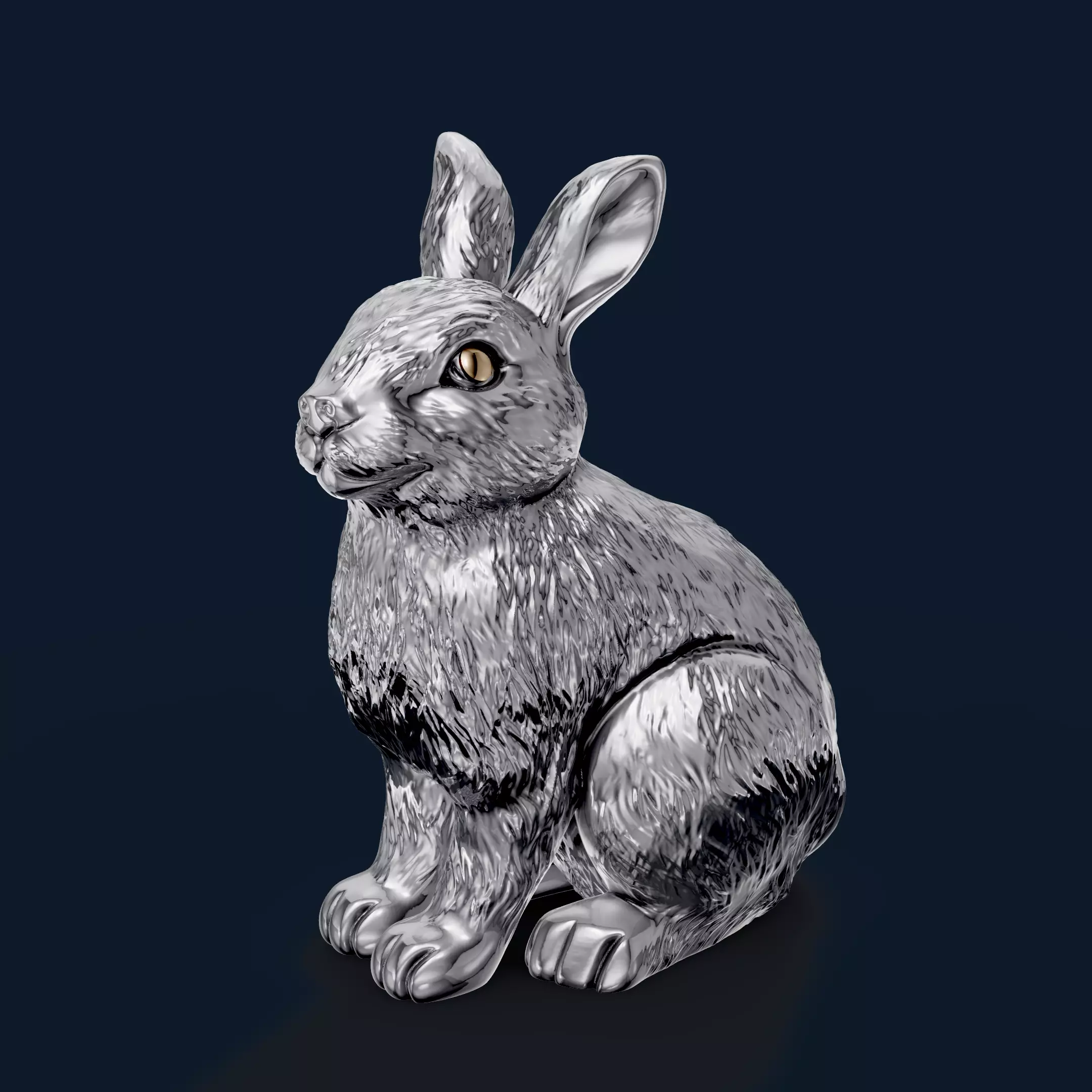 3D Sculpting a Realistic Rabbit 3D print model_0