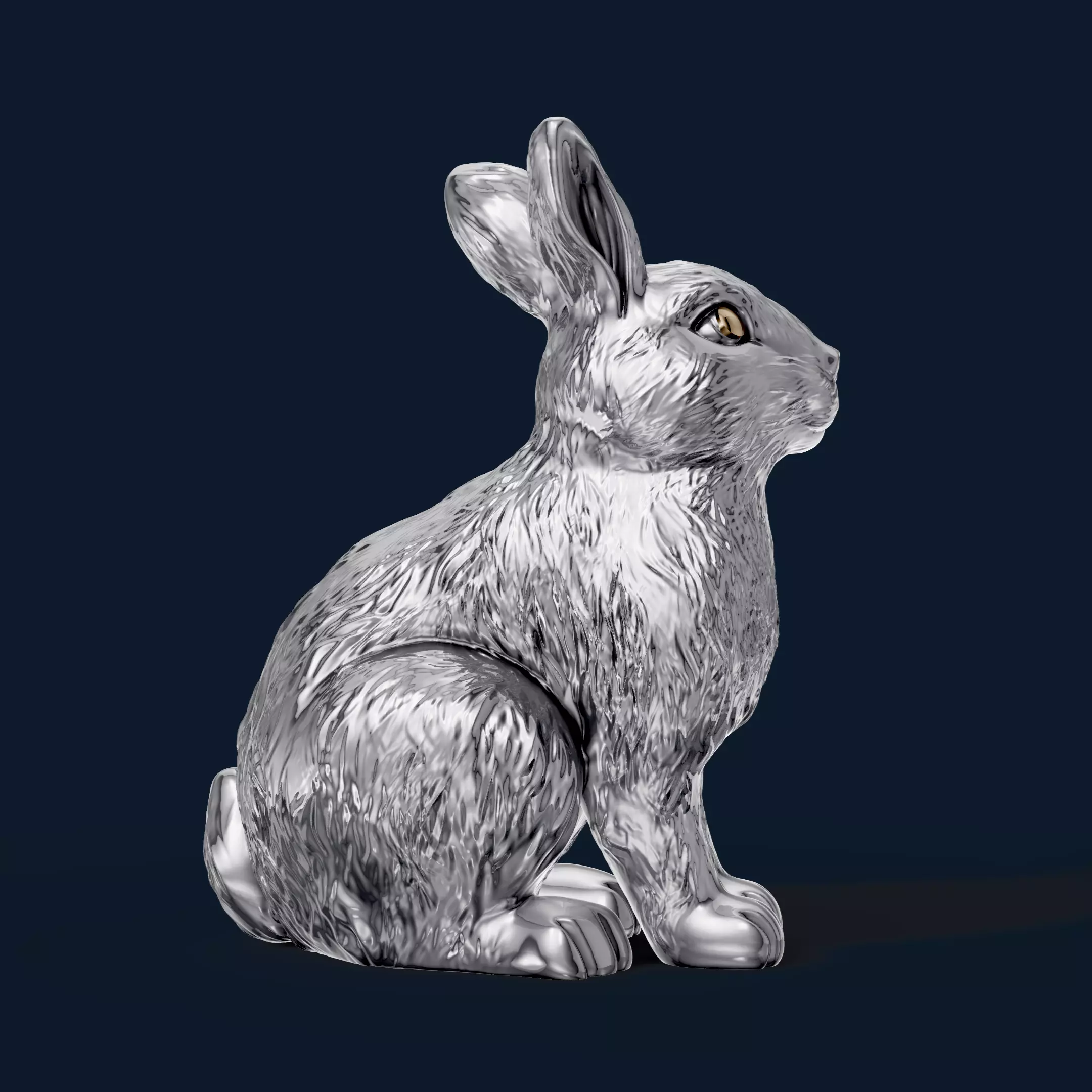 3D Sculpting a Realistic Rabbit 3D print model_2