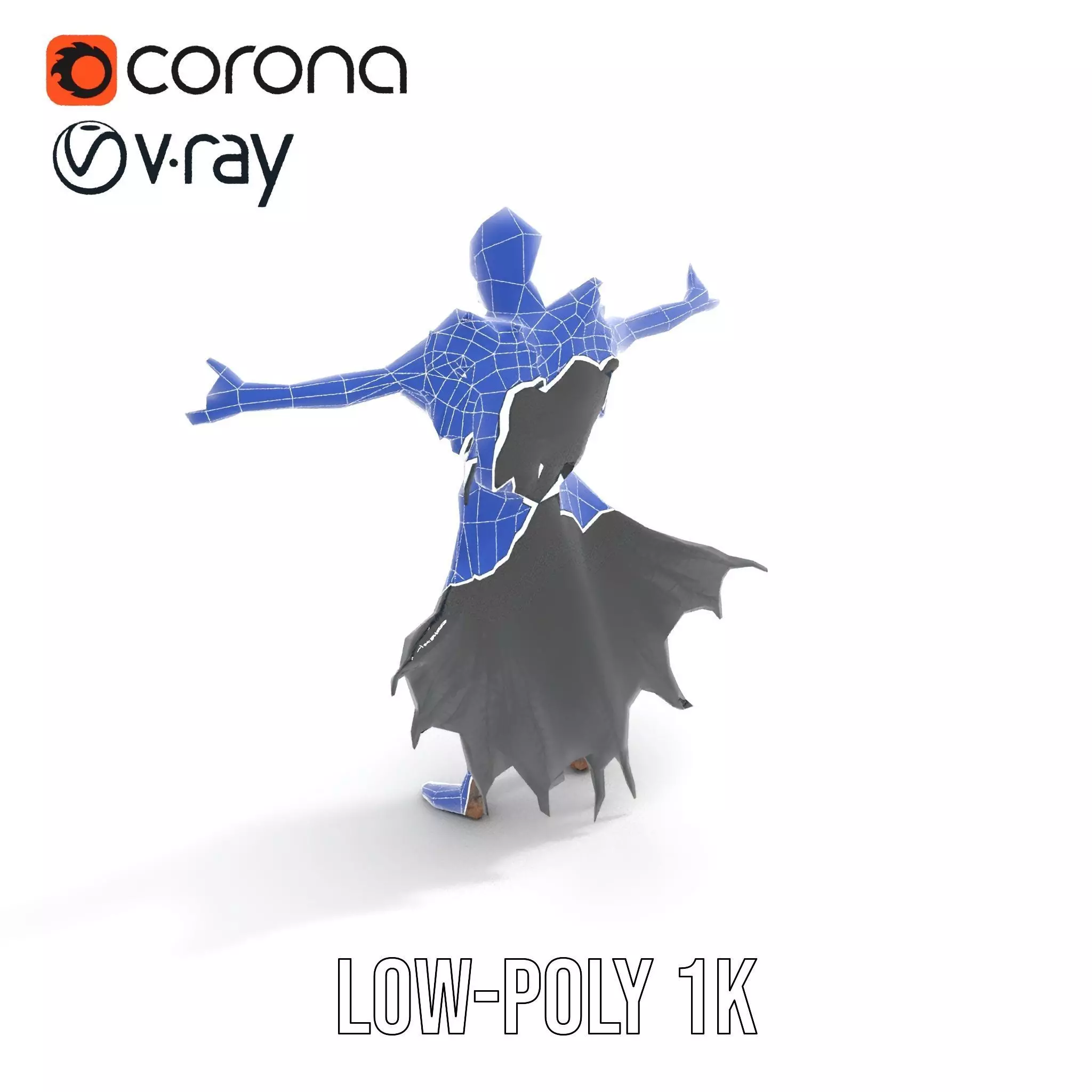 Horror Skeleton Creature Model Pack Low-poly 3D model_24