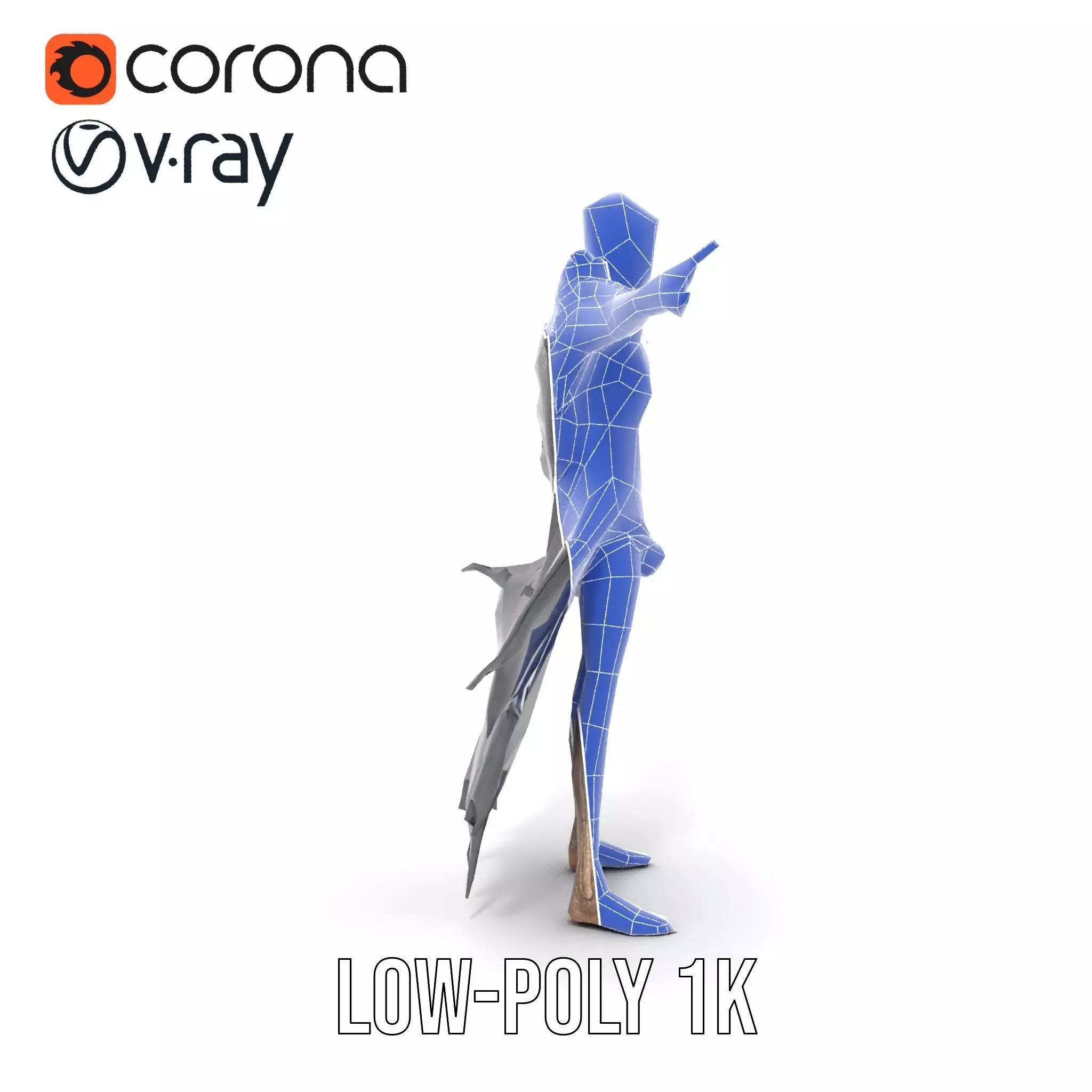 Horror Skeleton Creature Model Pack Low-poly 3D model_18