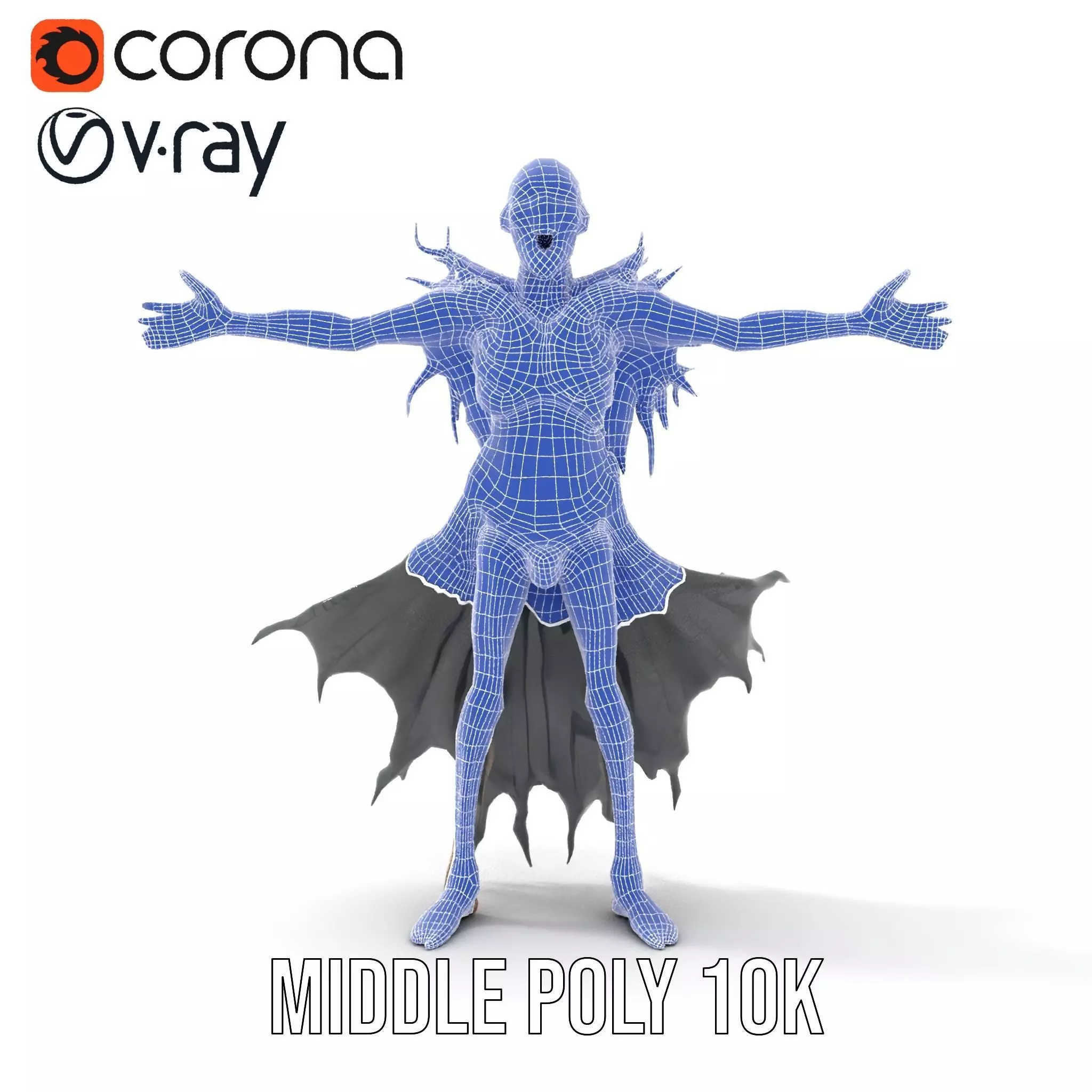 Horror Skeleton Creature Model Pack Low-poly 3D model_20