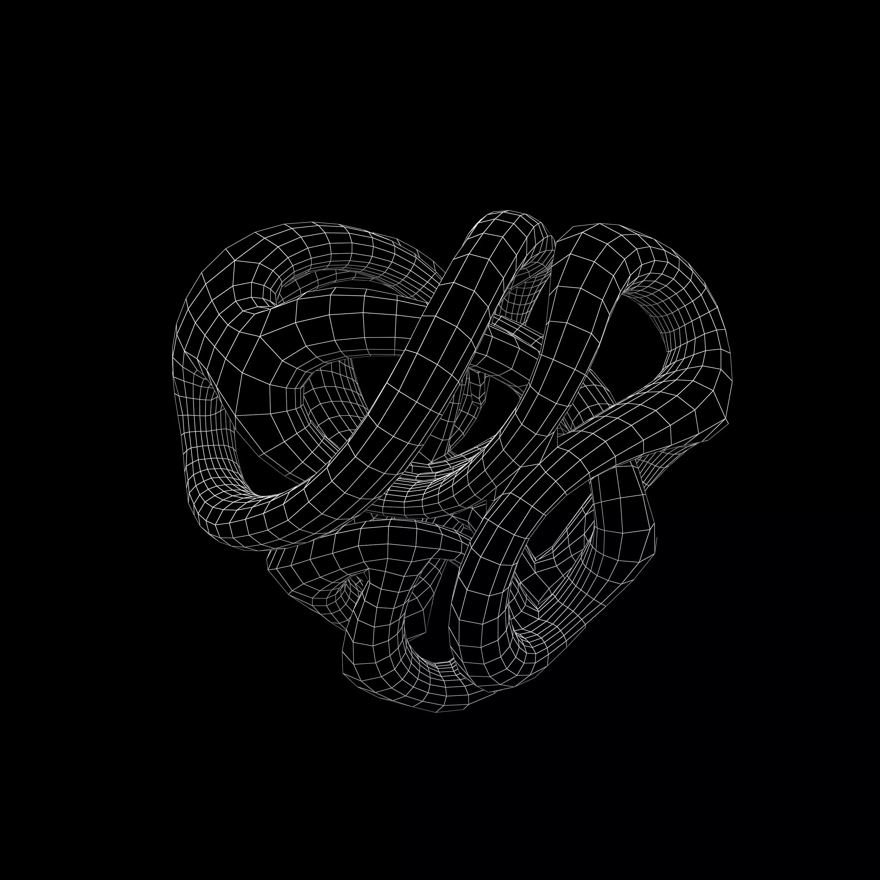 Abstract Heart Shape v2 003 Low-poly 3D model_4