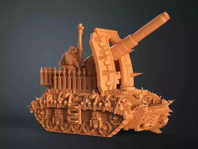 Traitor Artillery Tank 3D print model