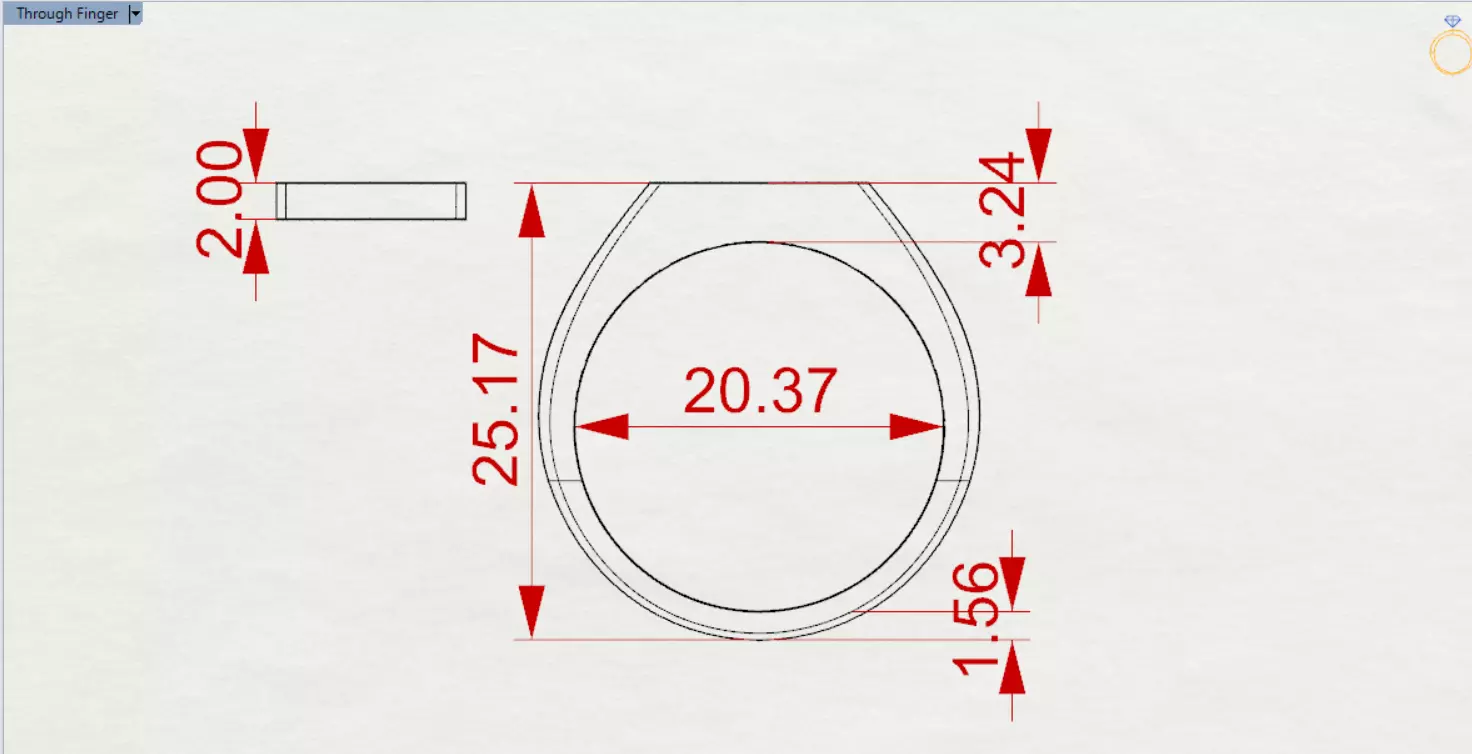 Man Gold Signet STL Ring with Onyx Stone Model mr0246 3D print model_24