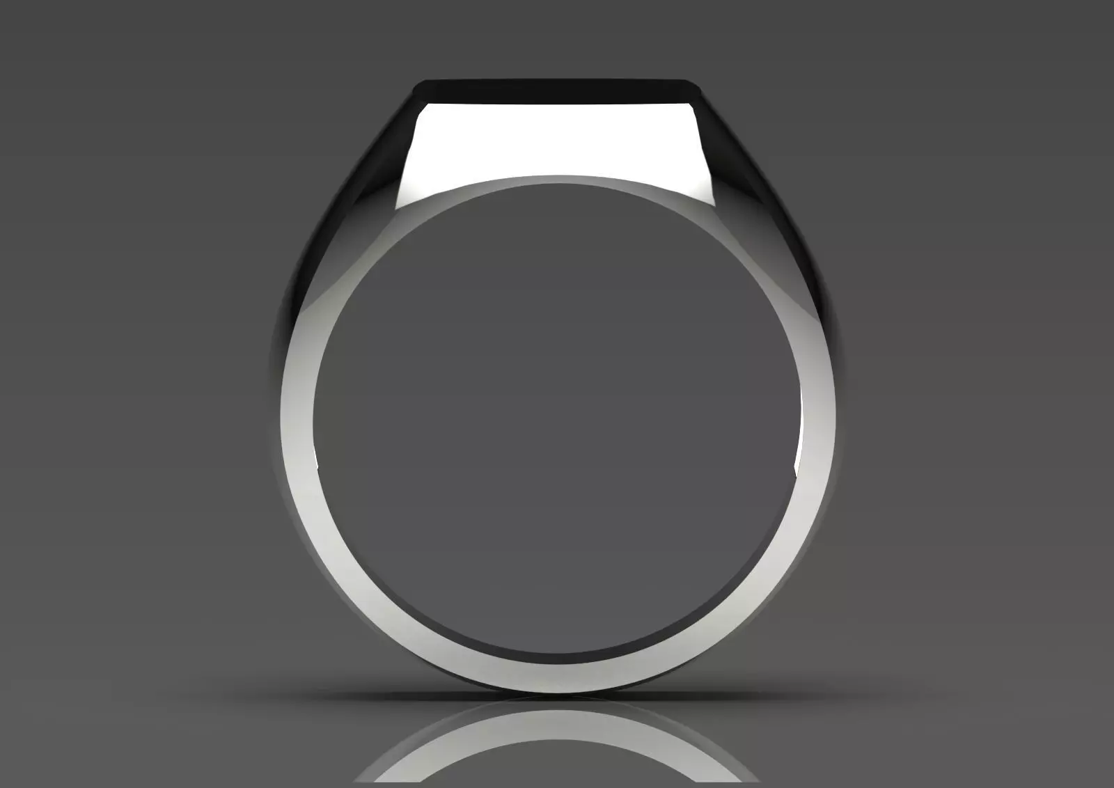 Man Gold Signet STL Ring with Onyx Stone Model mr0246 3D print model_18