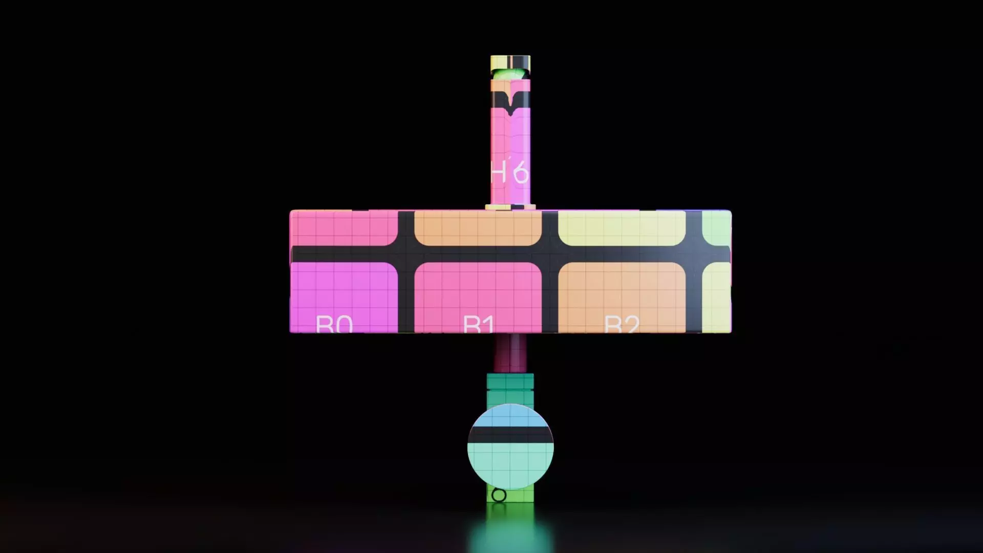 Wall Mounted Basins with Faucets Low-poly 3D model_21