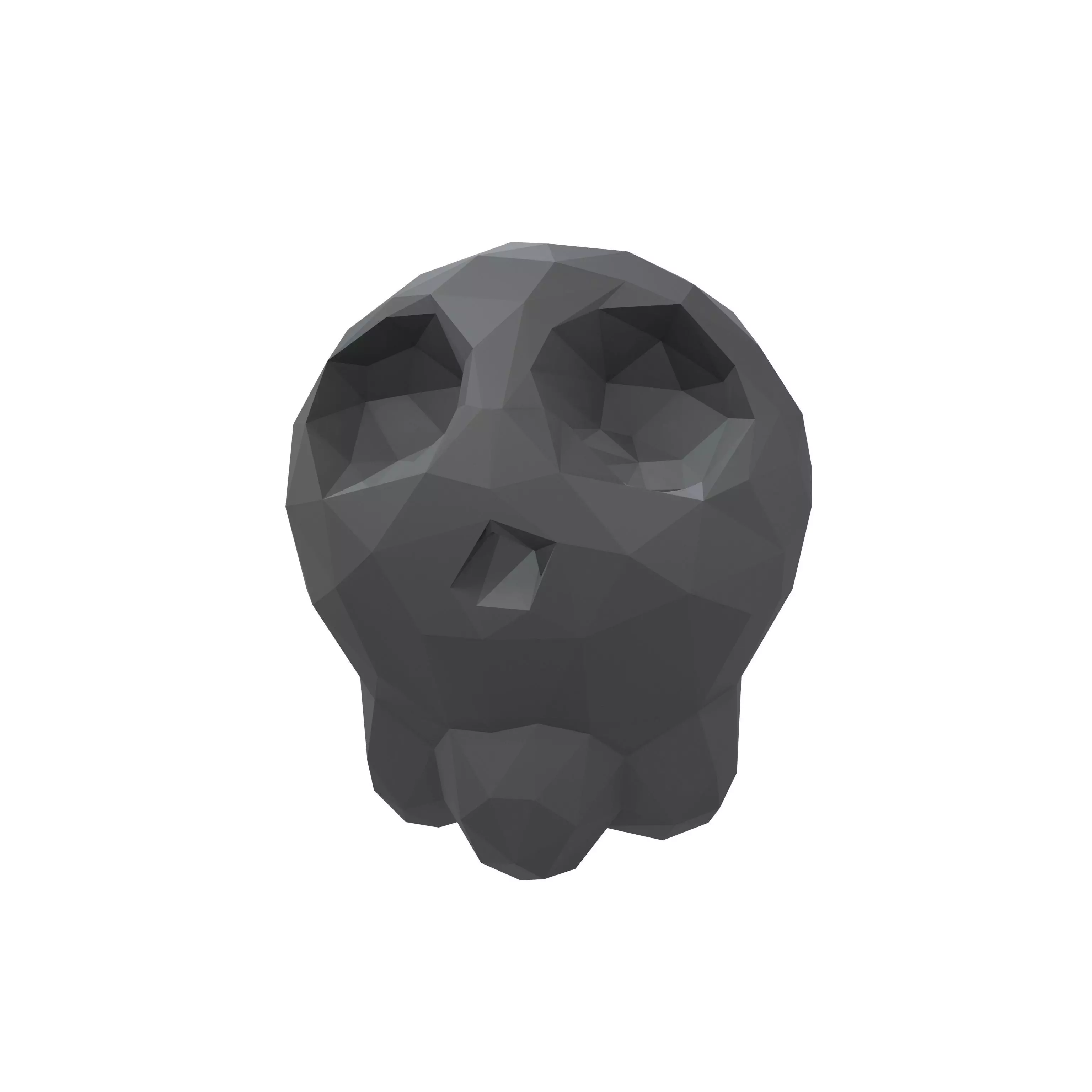 Lowpoly Style Cartoon Skull v1 003 Low-poly 3D model_0
