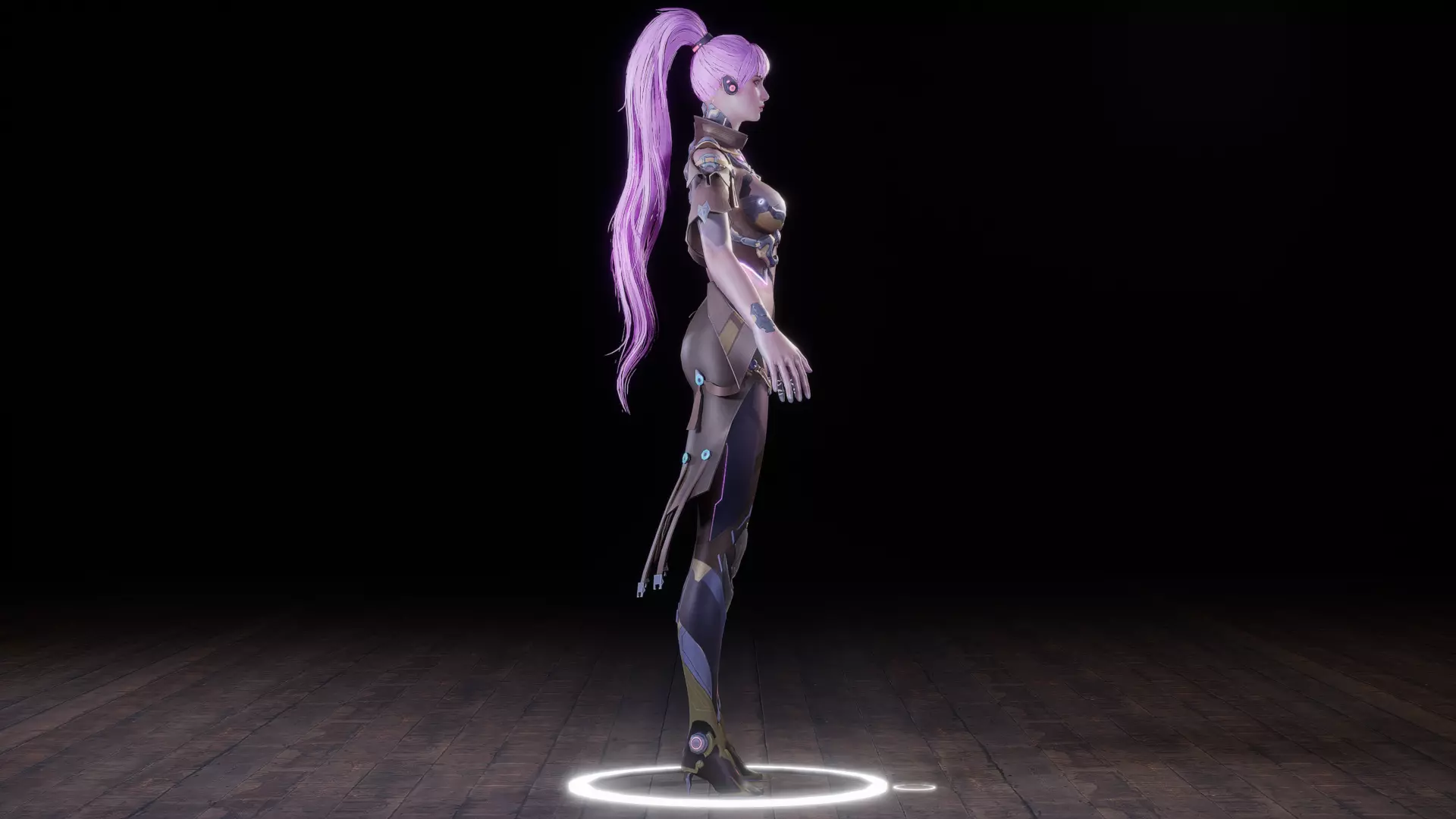 CYBER RIDER 3D MODEL Low-poly 3D model_8