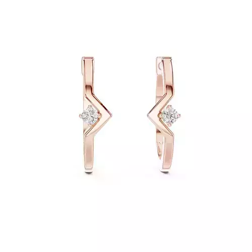 Solitaire Round Cut Diamond Earring 3DM STL Video