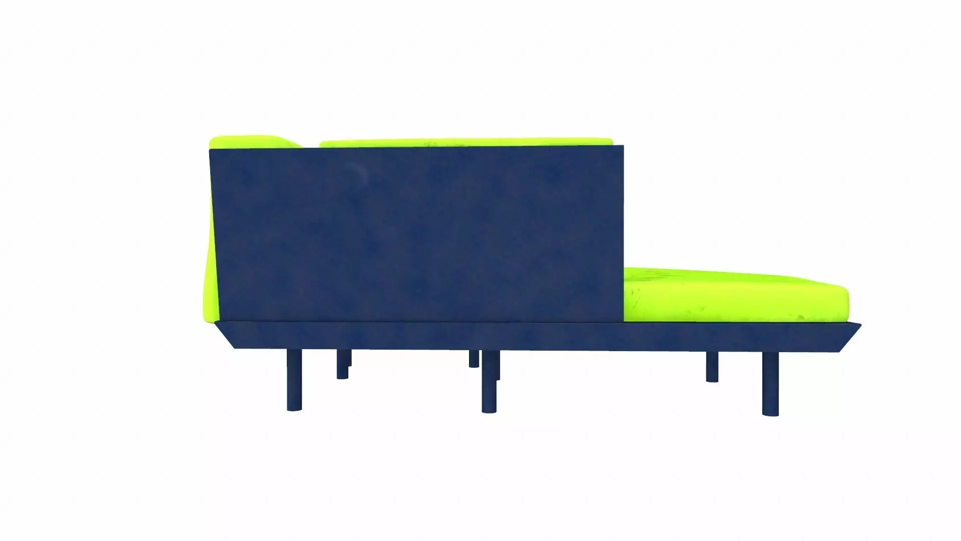 Canape Modern Sofa Green PBR Textured Low-poly 3D model_6