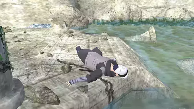 DOWN DYING MIST ANBU NINJA