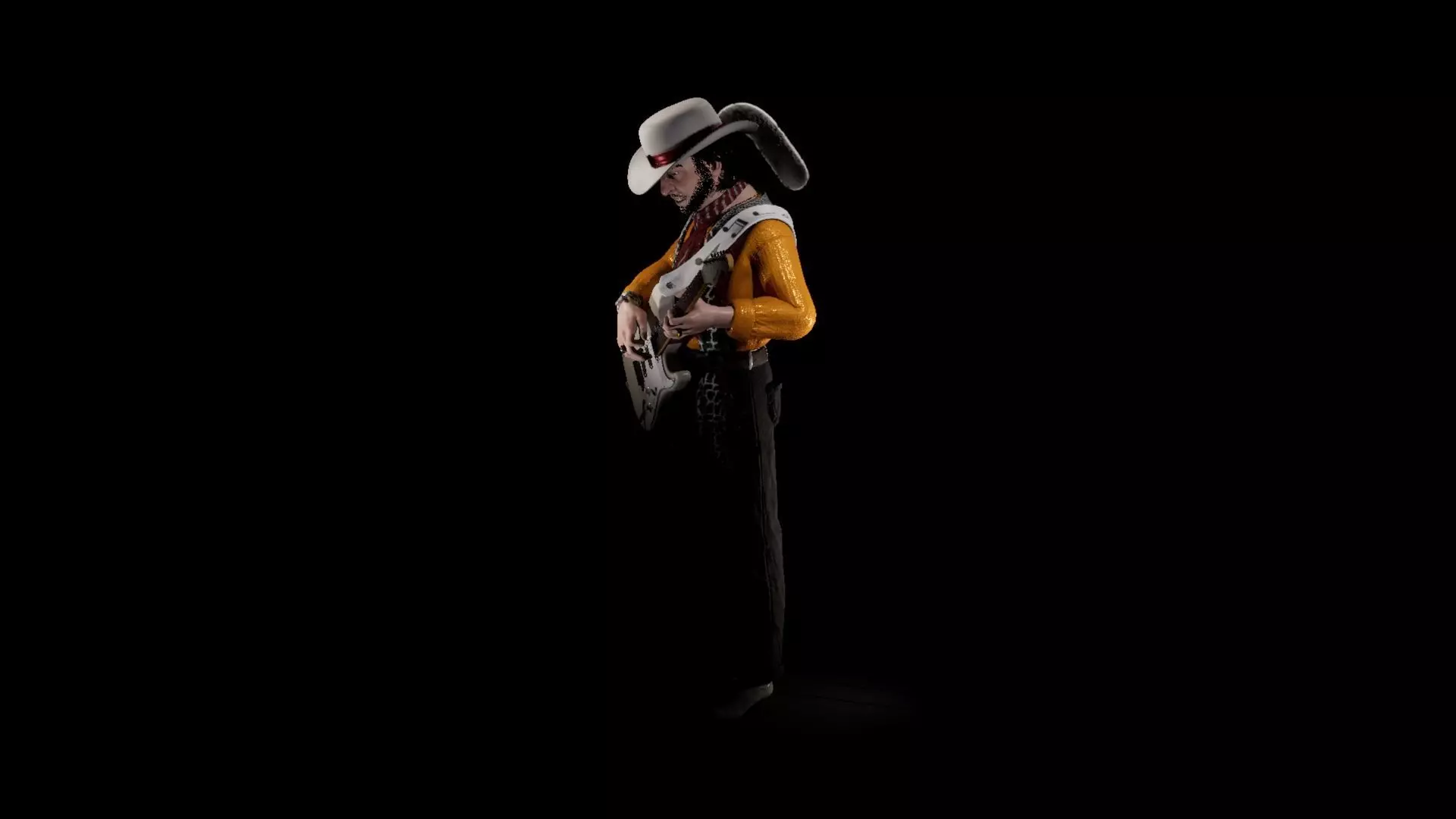 Stevie Ray Vaughan 3D model_10