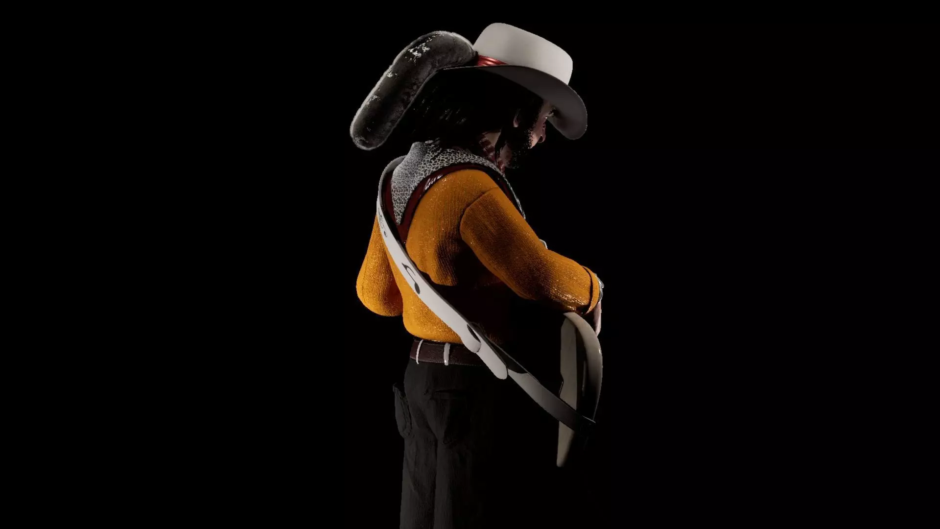 Stevie Ray Vaughan 3D model_8