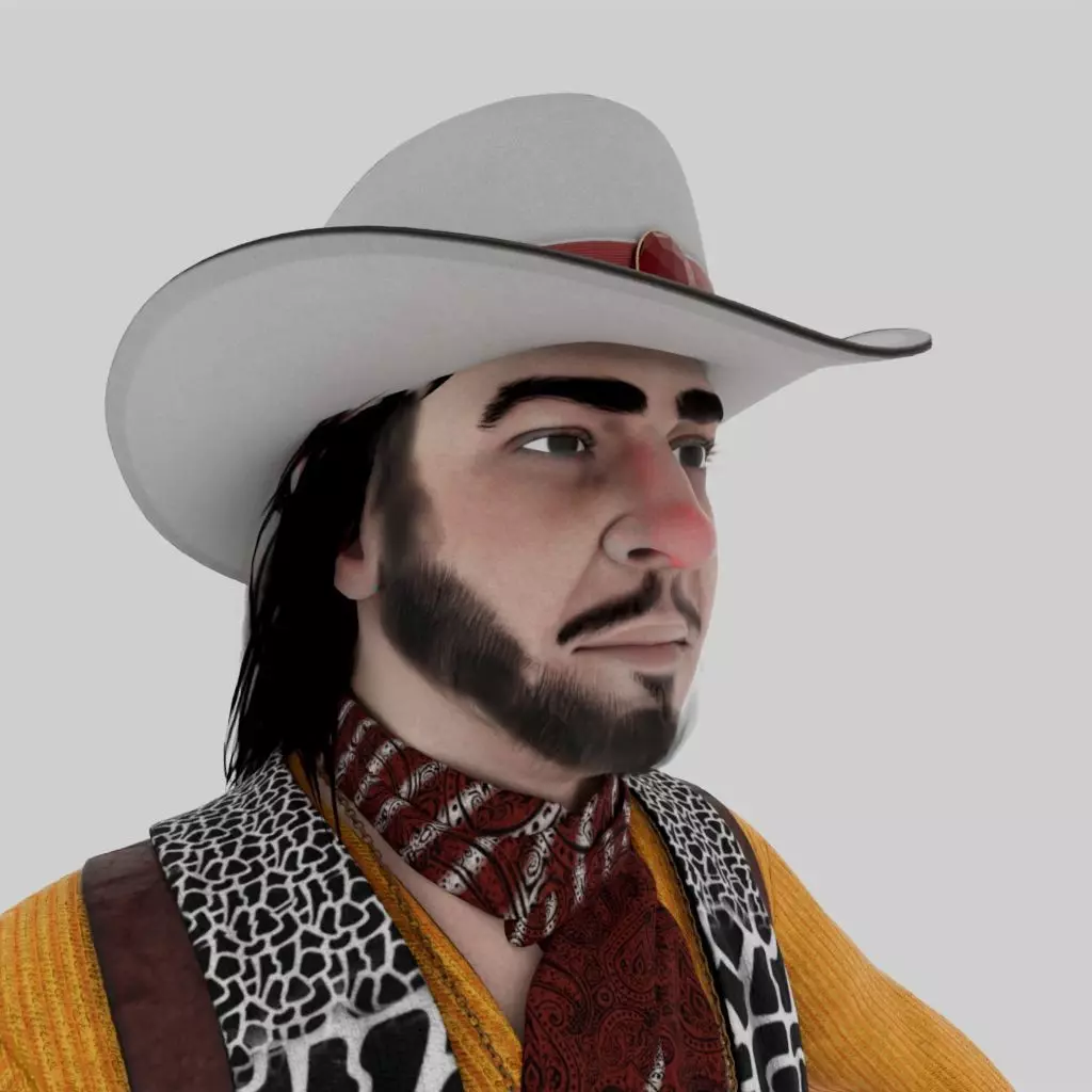 Stevie Ray Vaughan 3D model_18