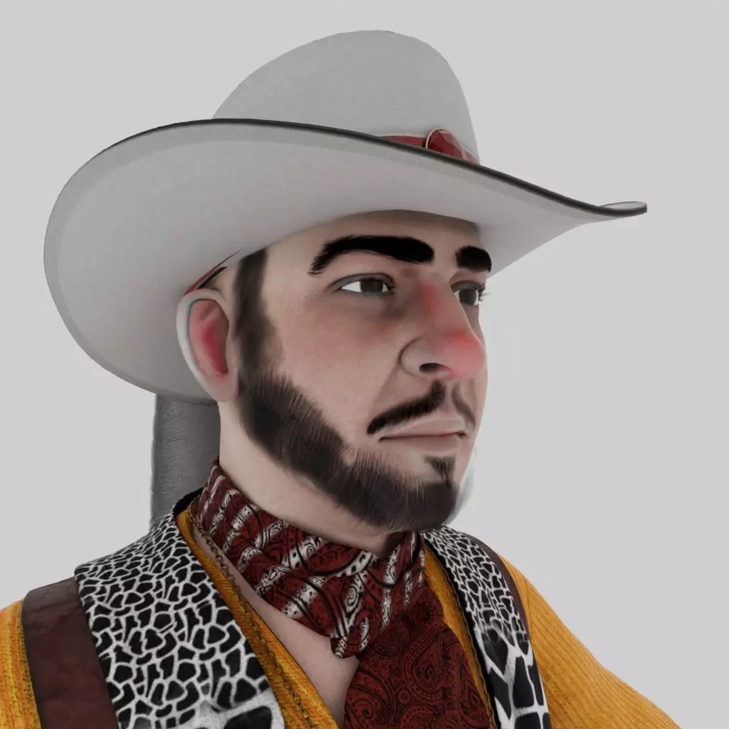 Stevie Ray Vaughan 3D model_17