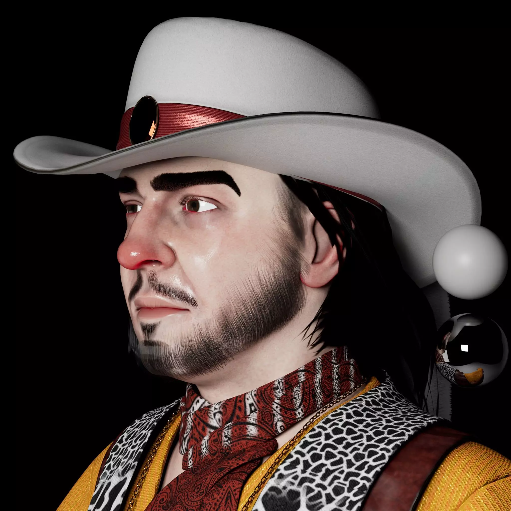 Stevie Ray Vaughan 3D model_4