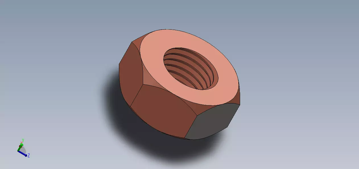 Bolts and Nuts 3D print model_3