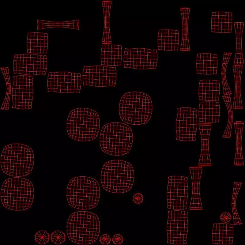 Guanine Molecule Low-poly 3D model_8