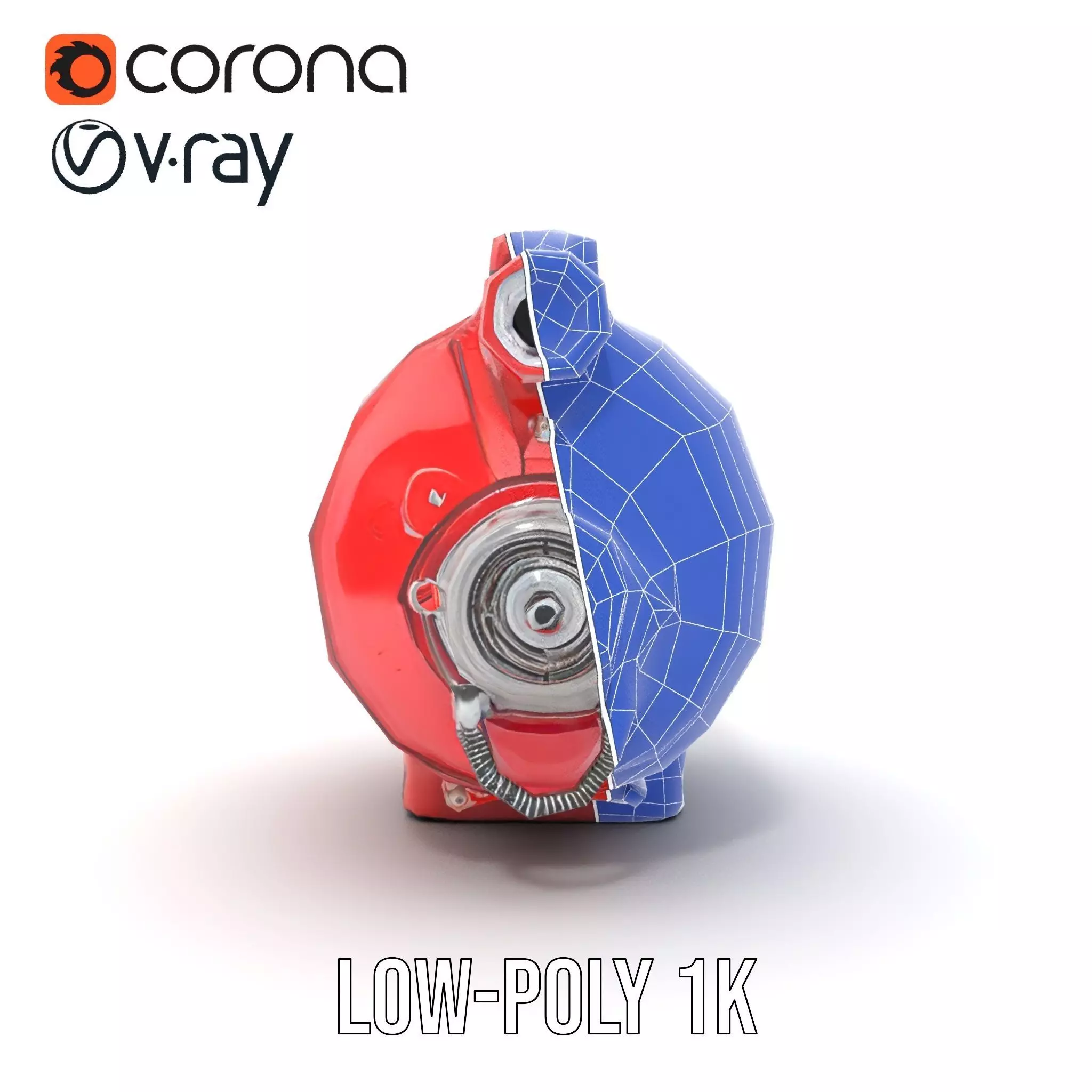 Nuclear Warning Barrel model pack Low-poly 3D model_20