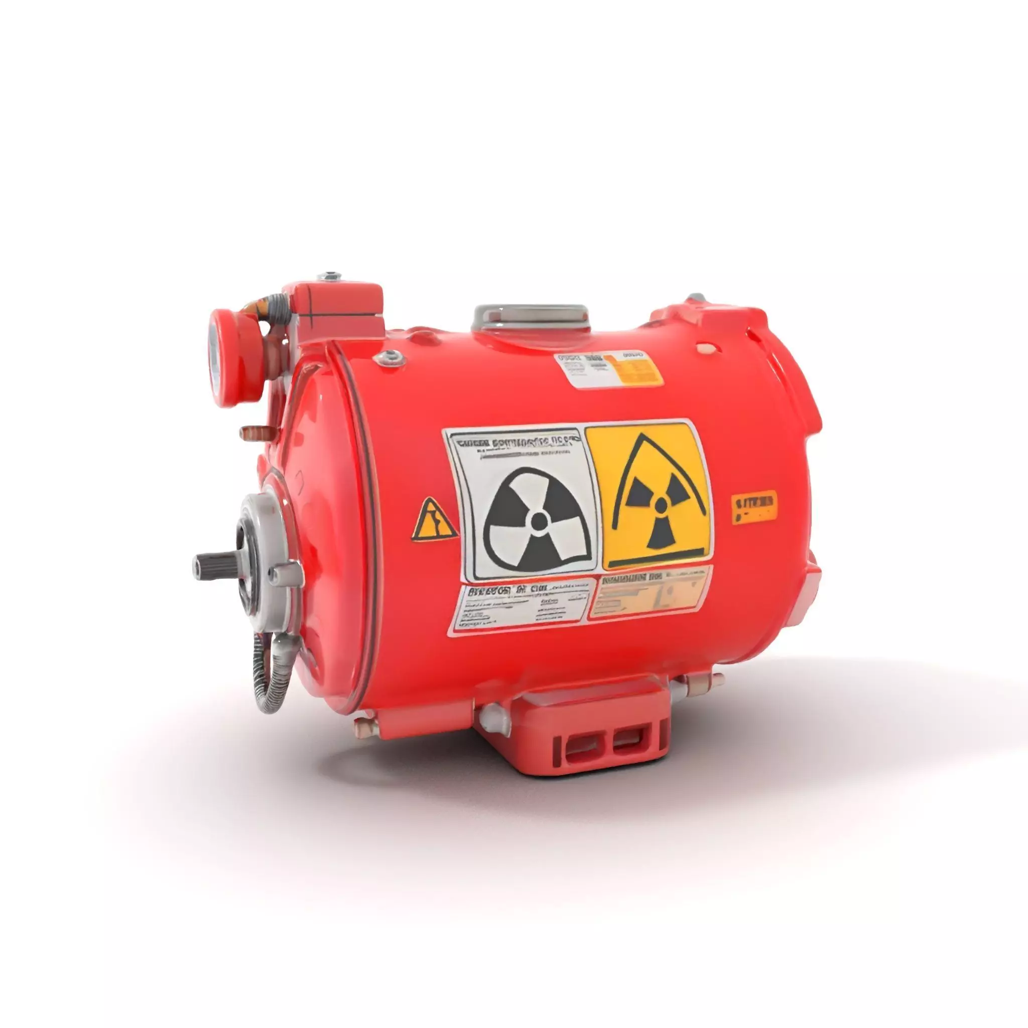 Nuclear Warning Barrel model pack Low-poly 3D model_0