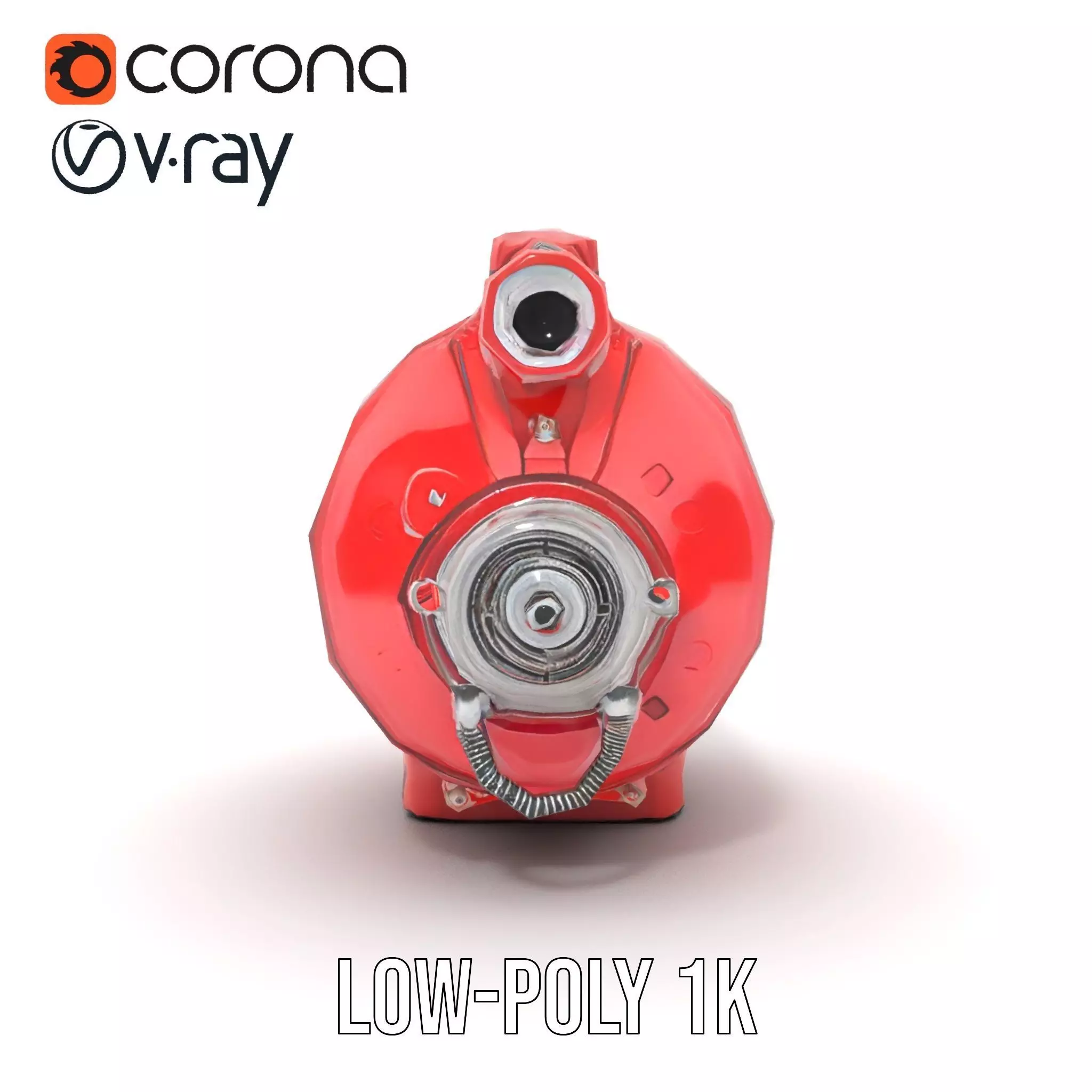 Nuclear Warning Barrel model pack Low-poly 3D model_14