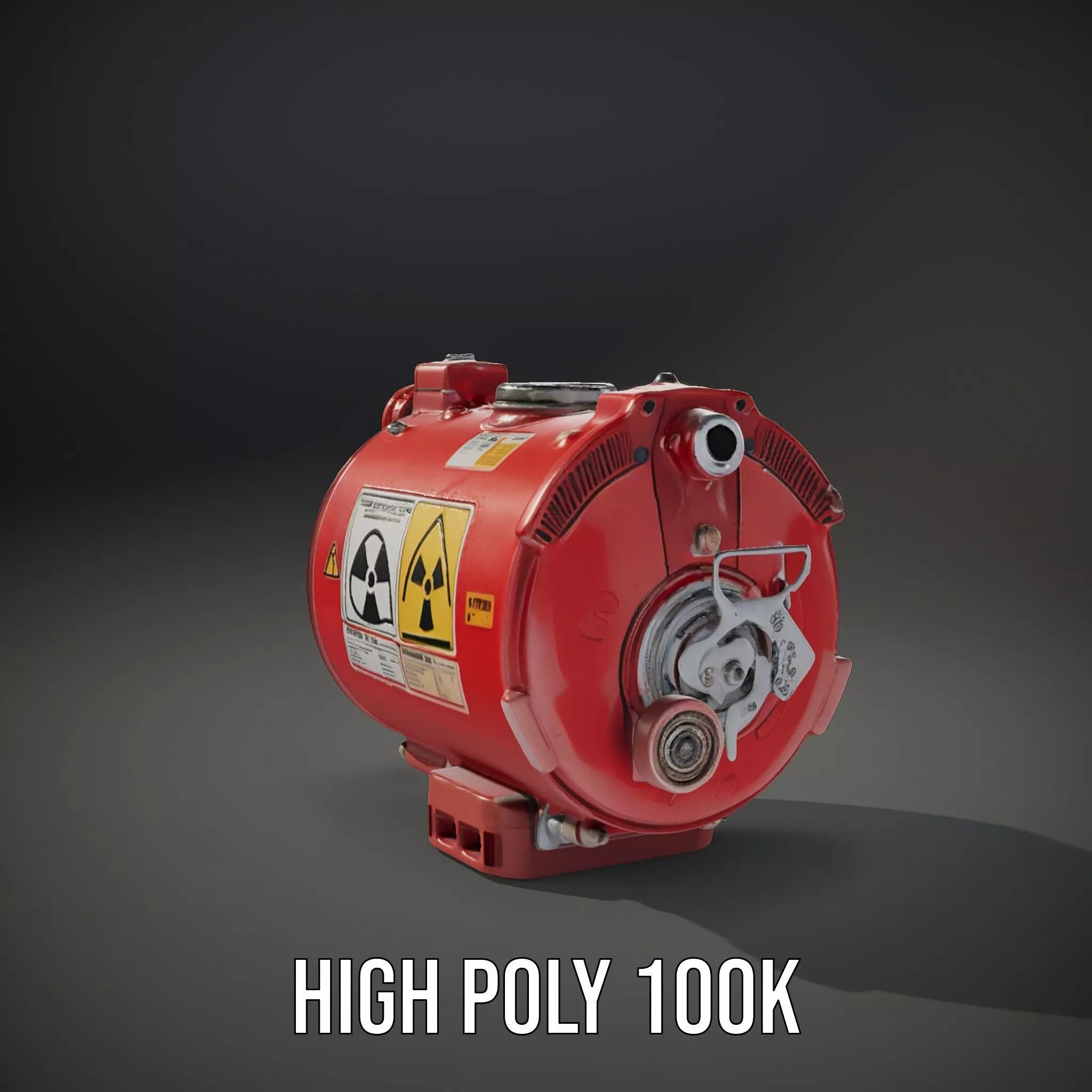 Nuclear Warning Barrel model pack Low-poly 3D model_21