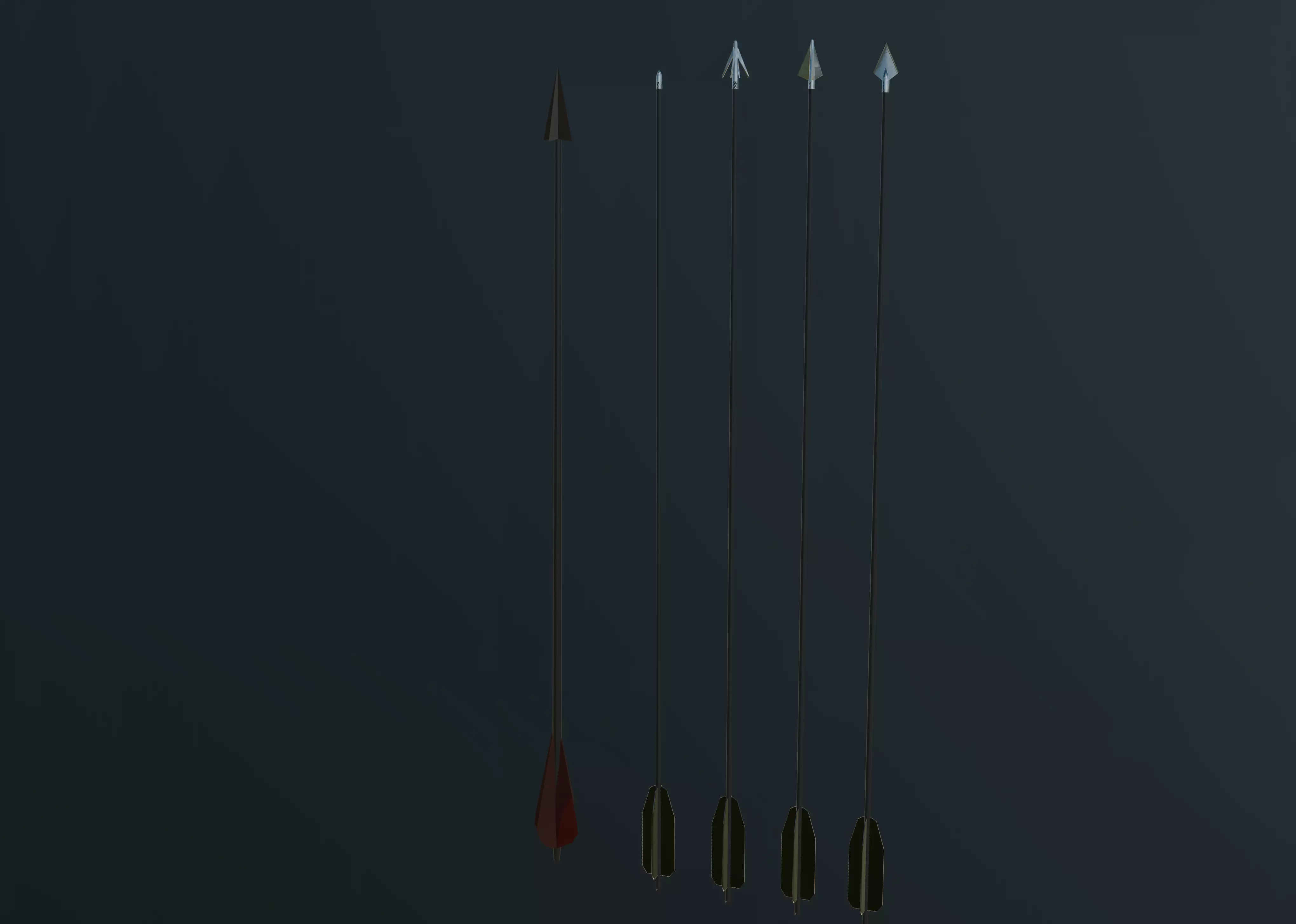 bow pack low poly  Low-poly 3D model_10