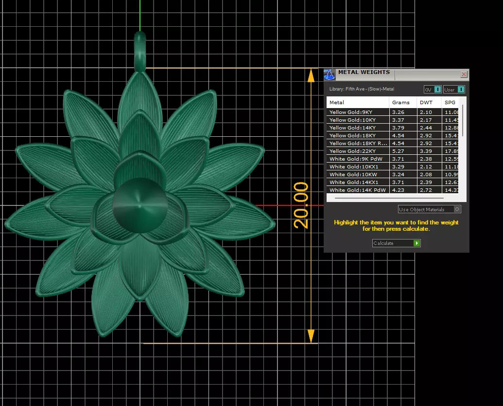 flower necklace 3D print model_4