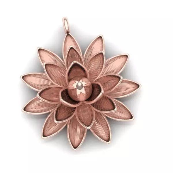 flower necklace 3D print model_1