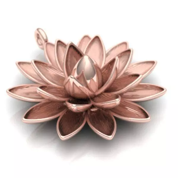 flower necklace 3D print model_3