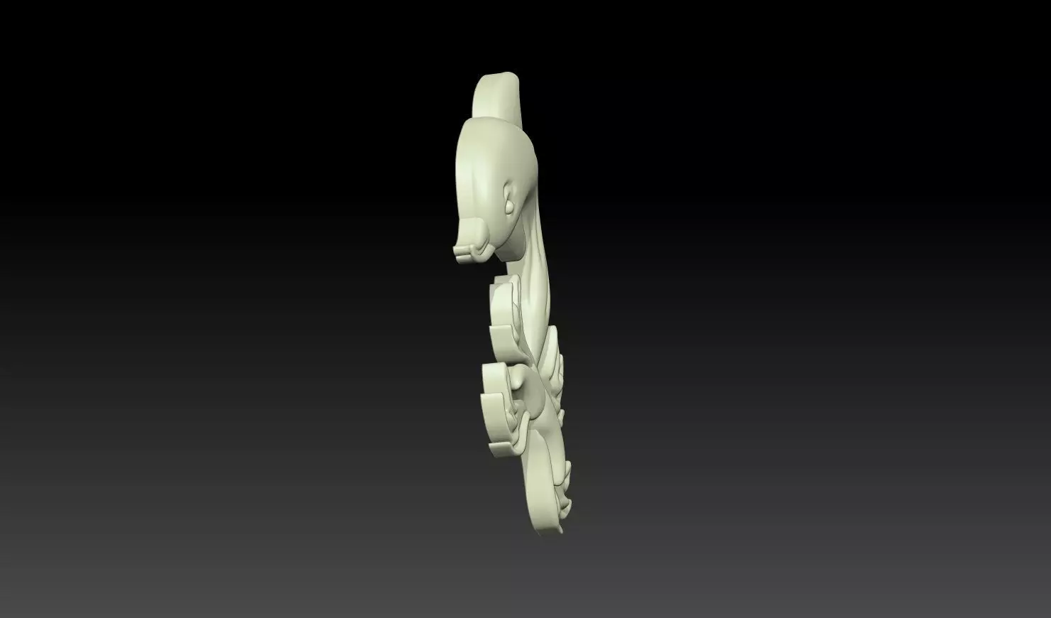 Dolphin Relief 3D Model 3D print model_3