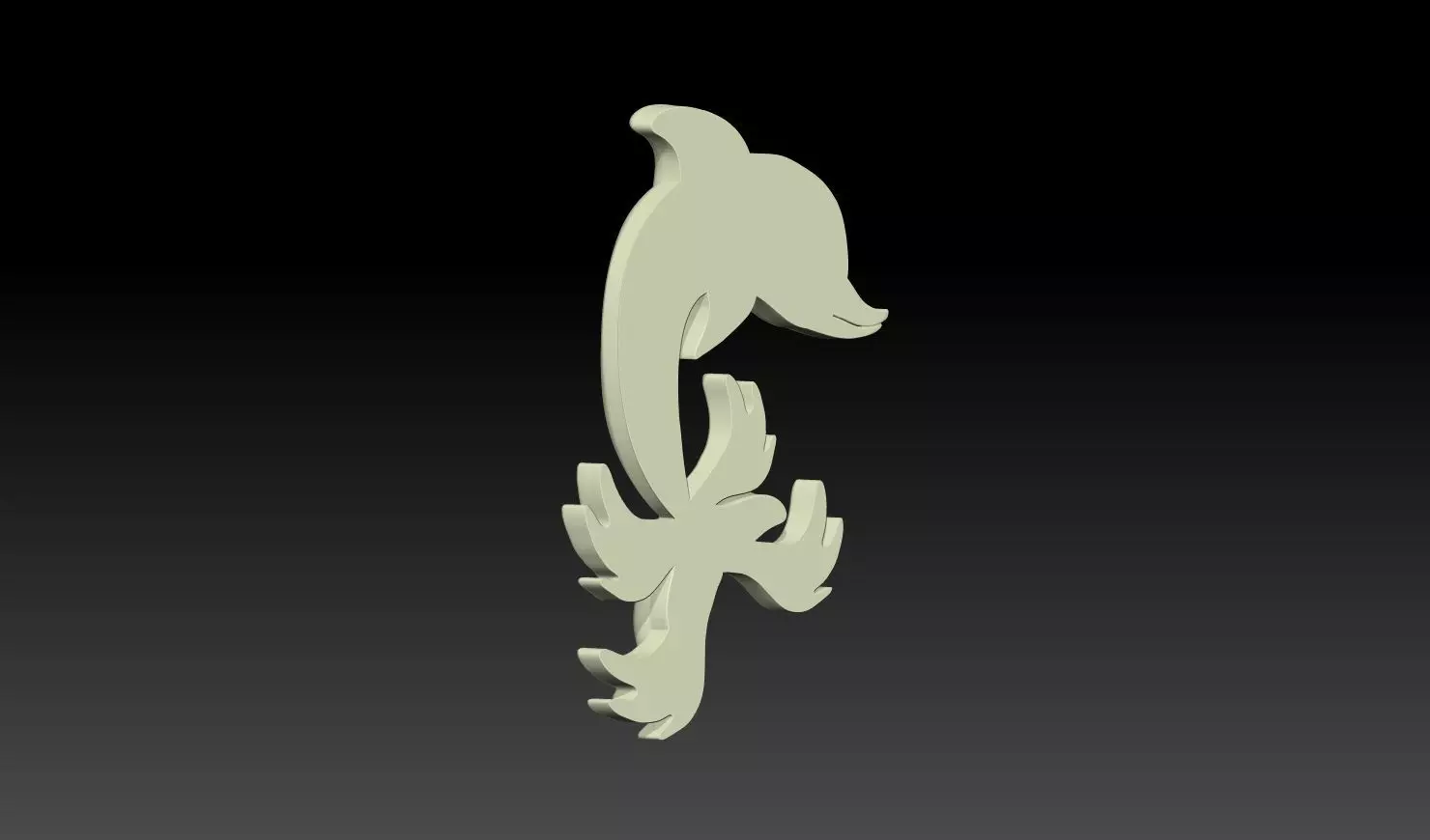 Dolphin Relief 3D Model 3D print model_11