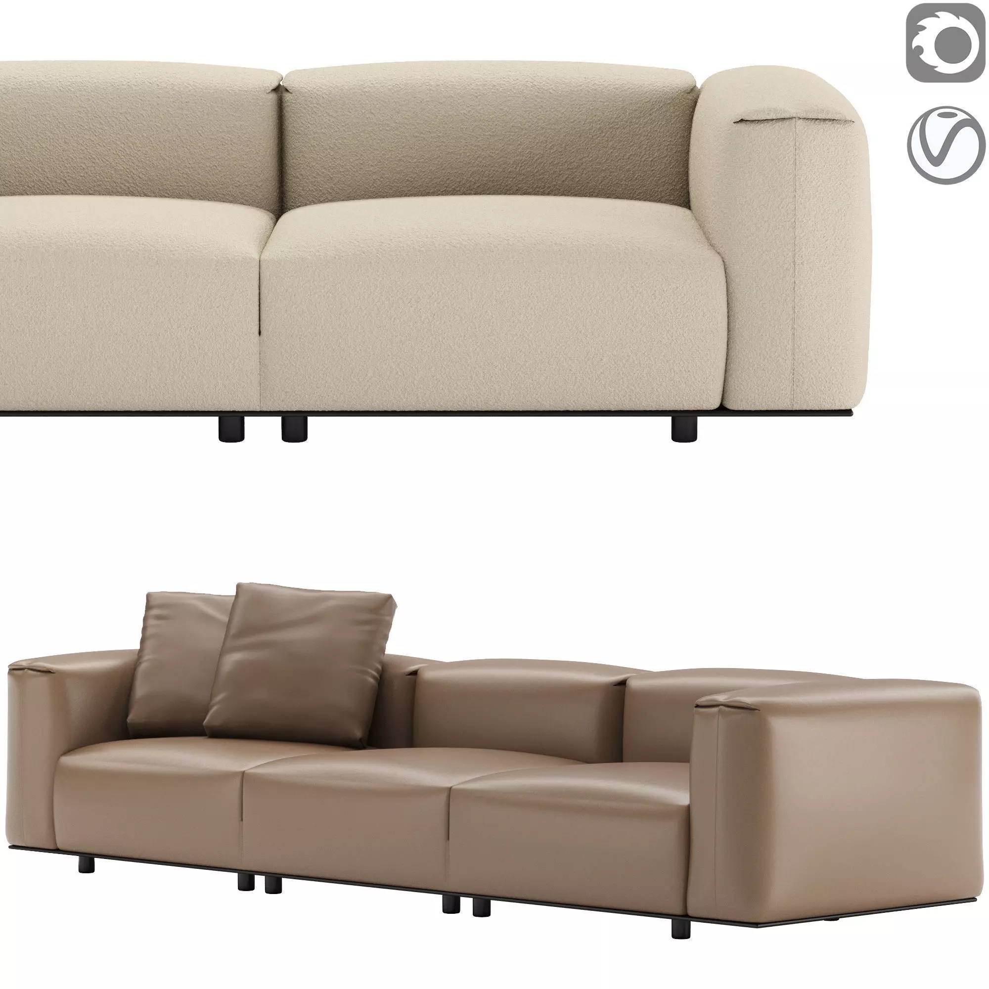 Dambodue Sofa 3D model_0
