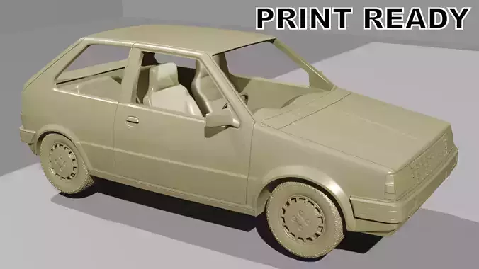 Classic Hatchback Car 3D Print Ready STL 
